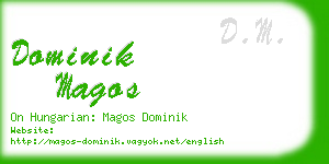 dominik magos business card